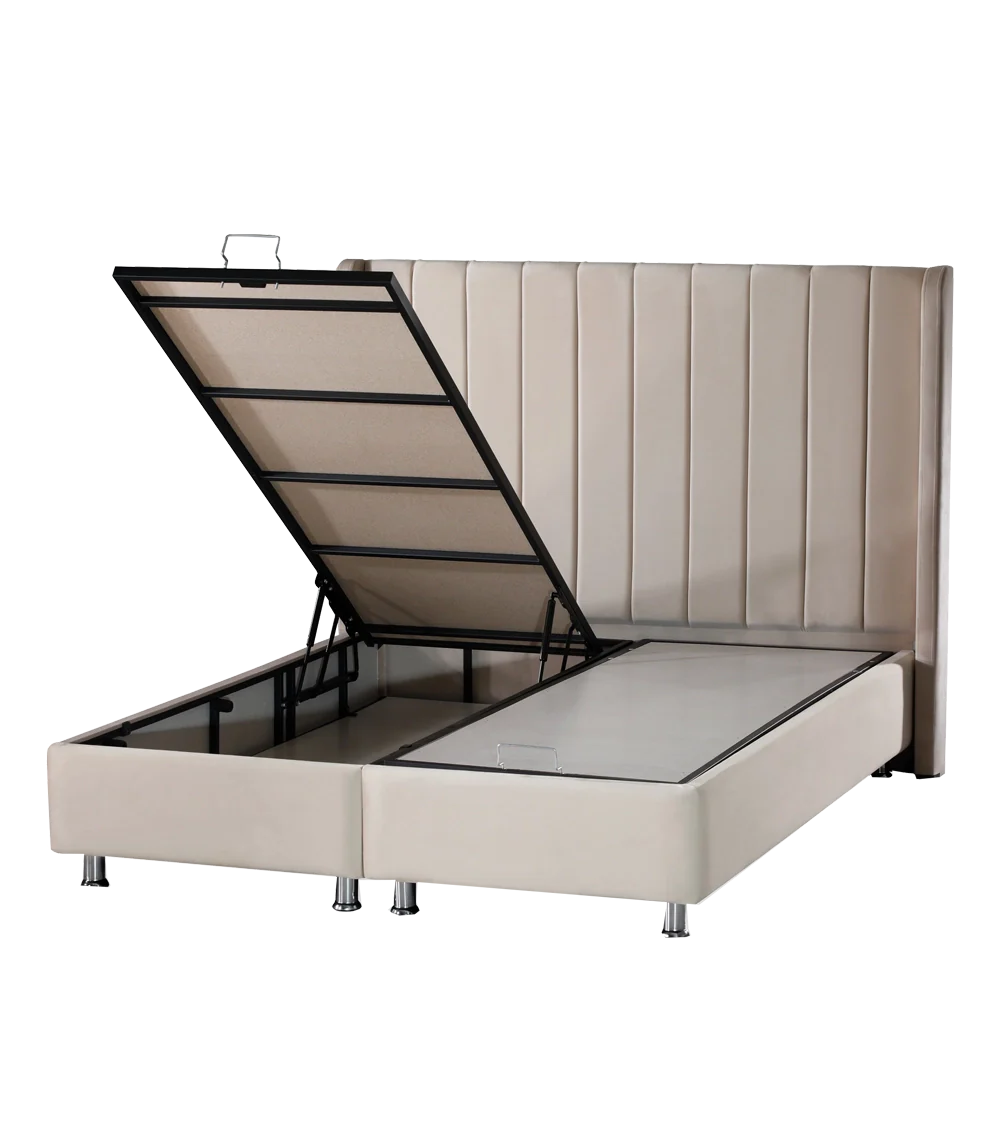 Lit Coffre Tokyo Beige - Design Chic et Branché