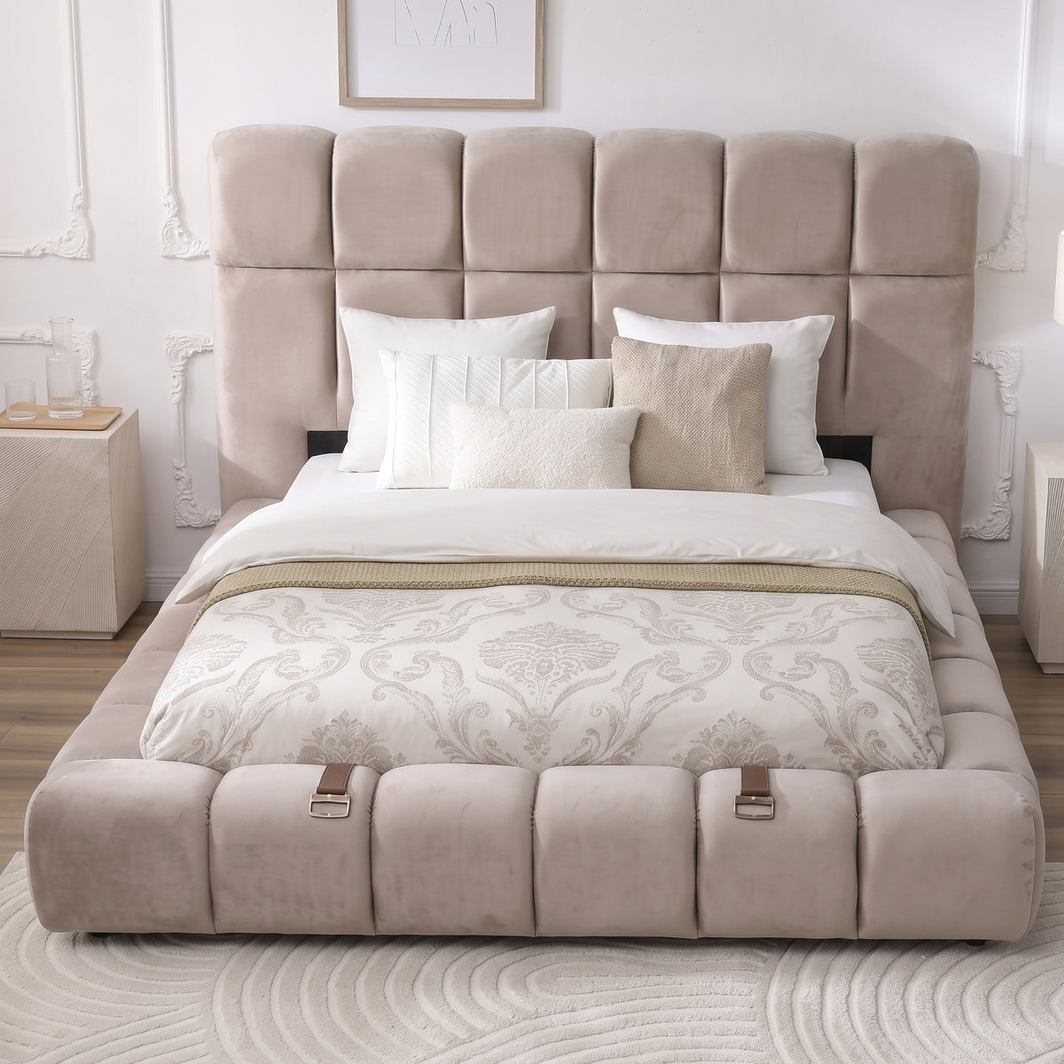 Lit Coffre Bubble taupe