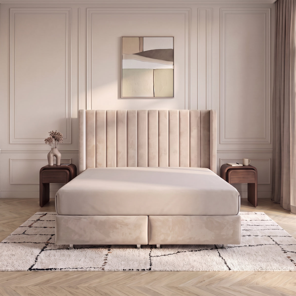 Lit Coffre Tokyo Beige - Design Chic et Branché