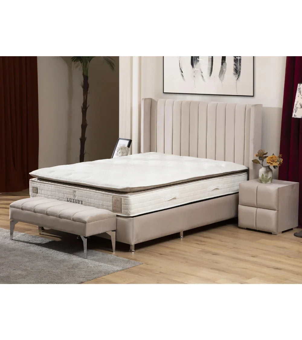Lit Coffre Tokyo Beige - Design Chic et Branché
