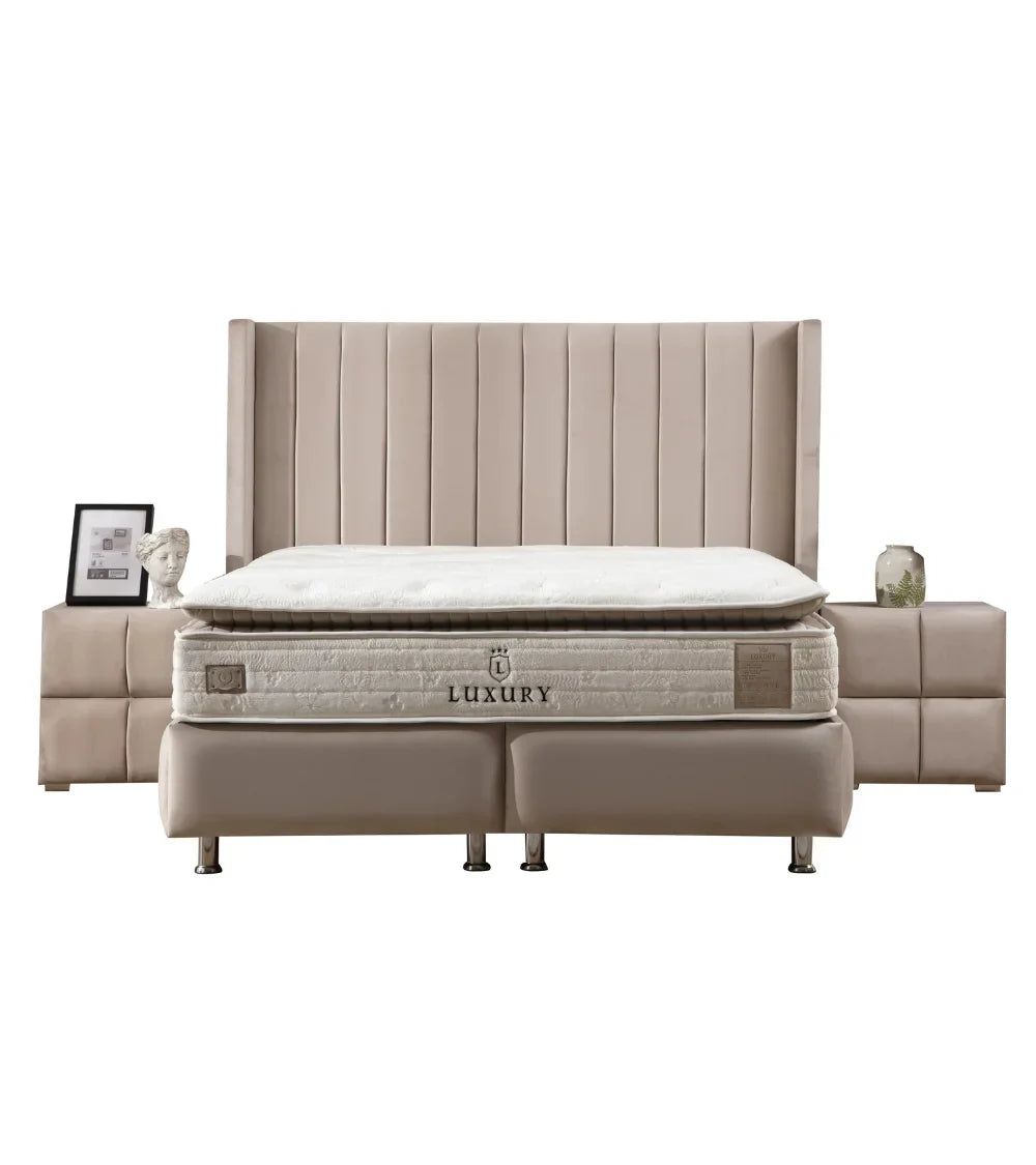 Lit Coffre Tokyo Beige - Design Chic et Branché