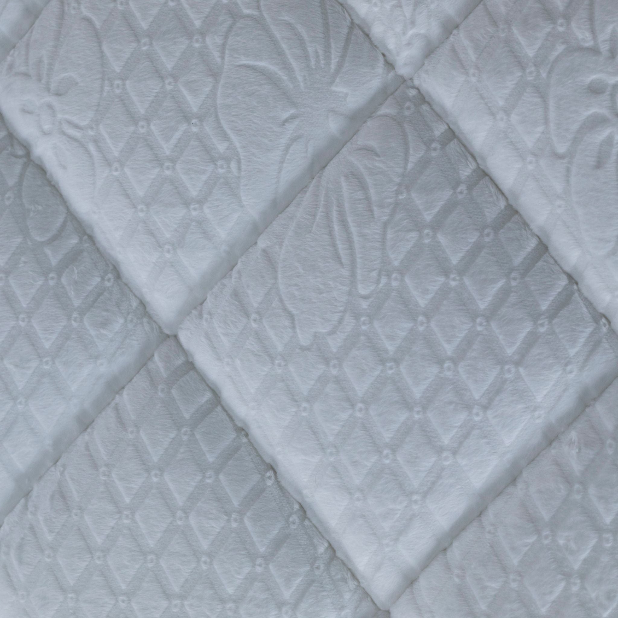Matelas Le Teddy White Angels Mattress - Surmatelas Peluche Intégré, Confort Douillet, Épaisseur 30 cm, Simple Face