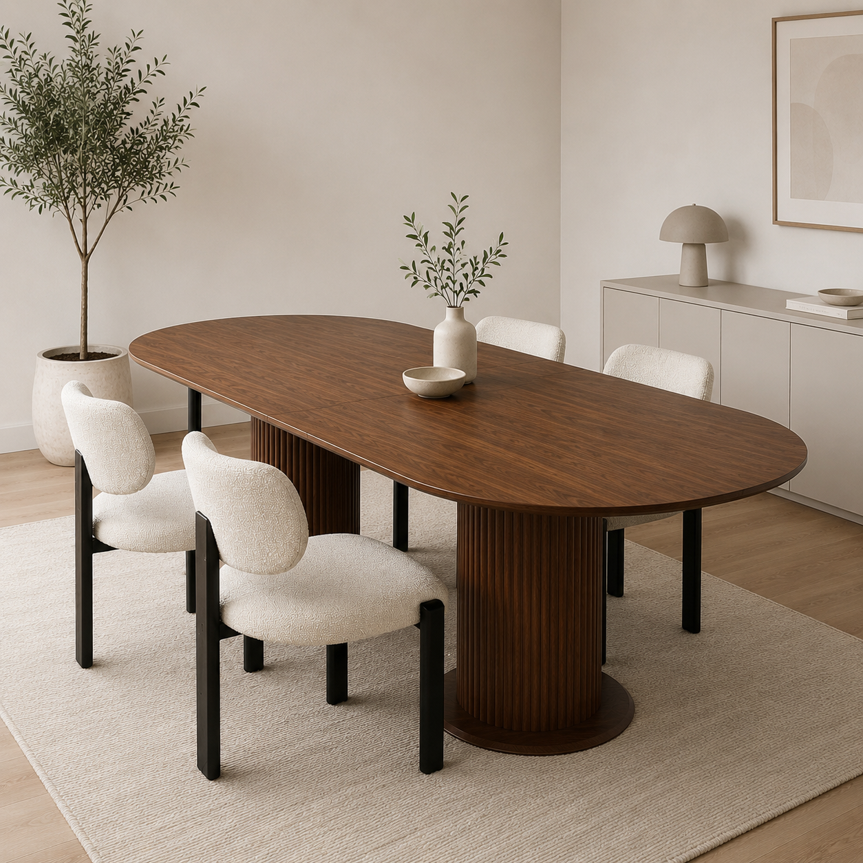 Table à Manger – Avec double Rallonge – 170 à 240 cm
