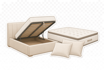 Packs Complets Lit Coffre + Matelas + Oreillers Offerts