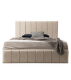 Cadre de Lit Polo Beige - Confort Luxueux et Design