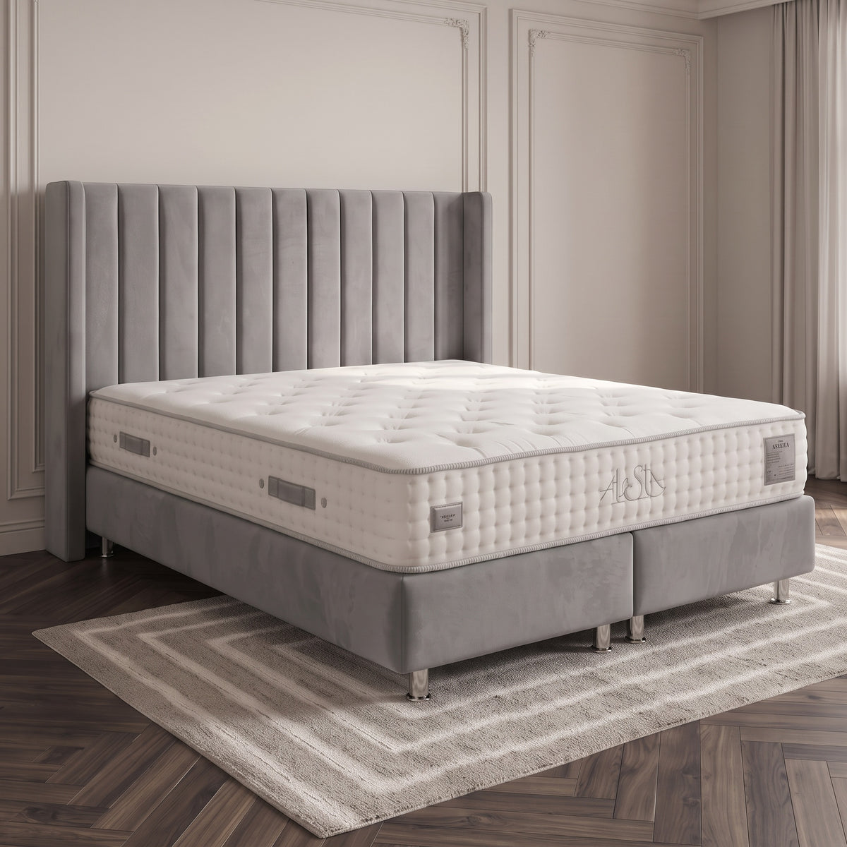 Lit Coffre Tokyo Gris - Design Chic et Branché