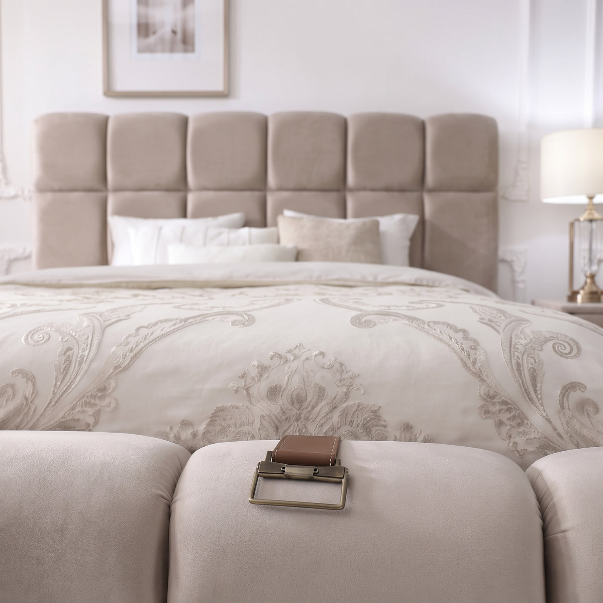 Lit Coffre Bubble taupe
