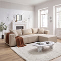 Canapé Modulable - Velours - 3 Places + 1 Pouf