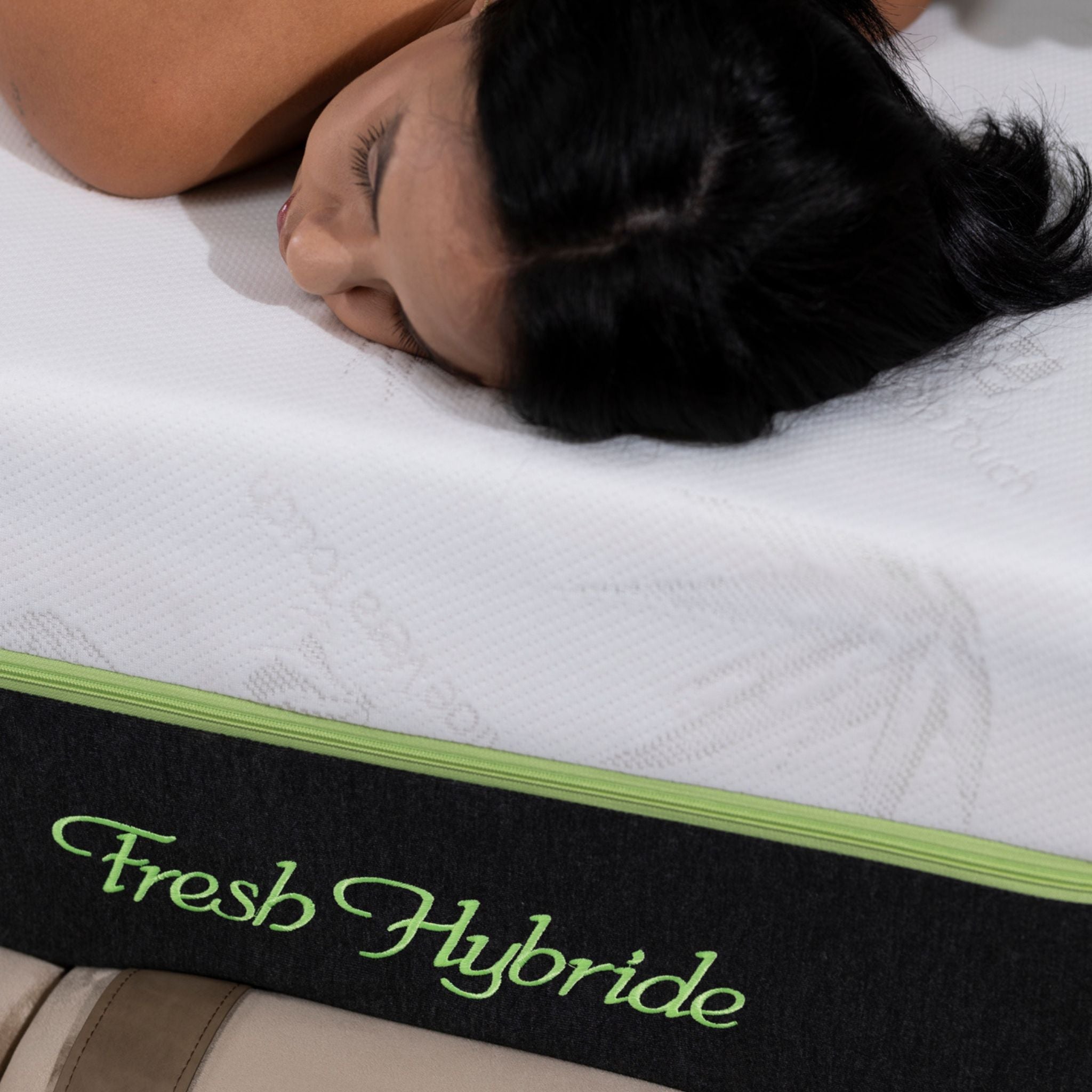 Matelas Fresh Hybride Aloe Vera Angels Mattress - Hybride 27 cm, Confort 5 Zones, Tissu Aloe Vera Lavable