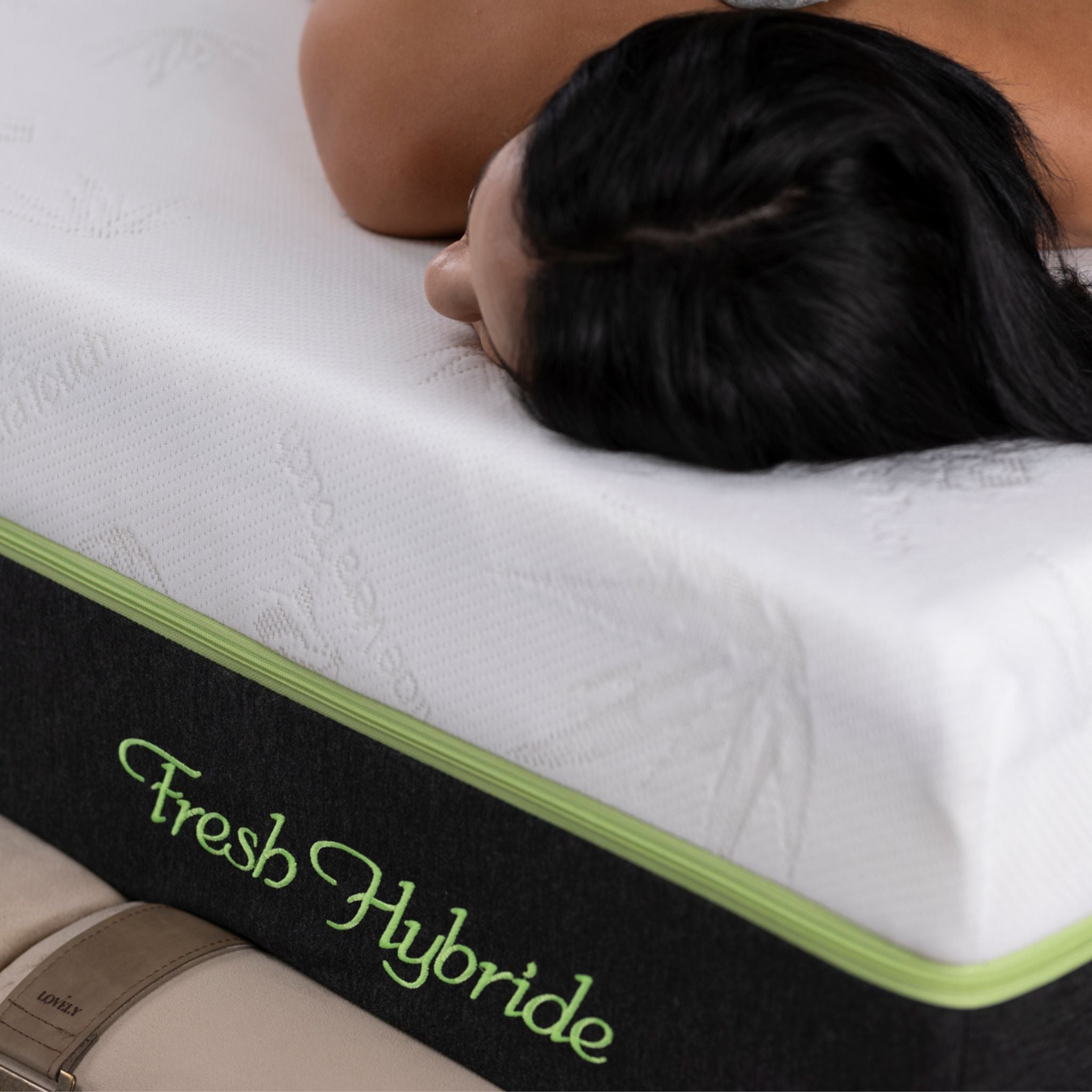 Matelas Fresh Hybride Aloe Vera Angels Mattress - Hybride 27 cm, Confort 5 Zones, Tissu Aloe Vera Lavable