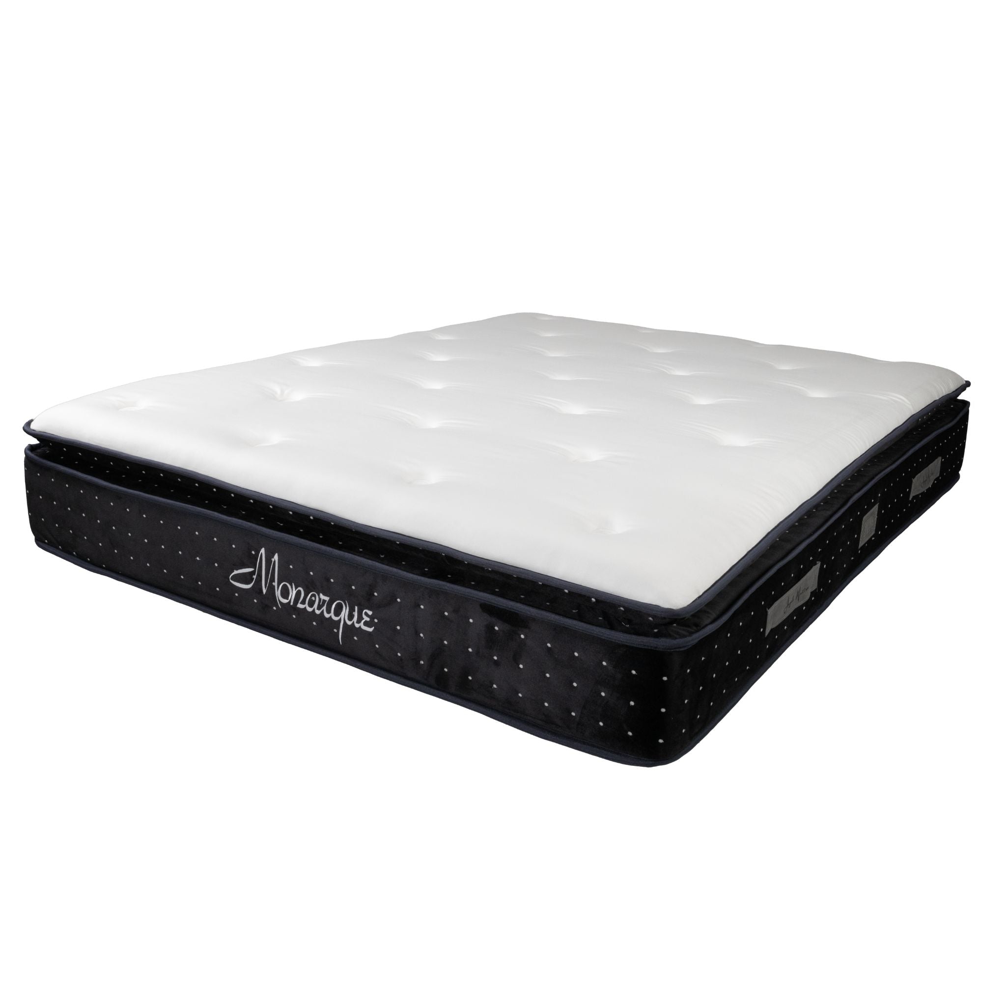 Matelas Monarque Angels Mattress - Surmatelas Intégré, Confort 5 Zones, Épaisseur 32 cm, Simple Face