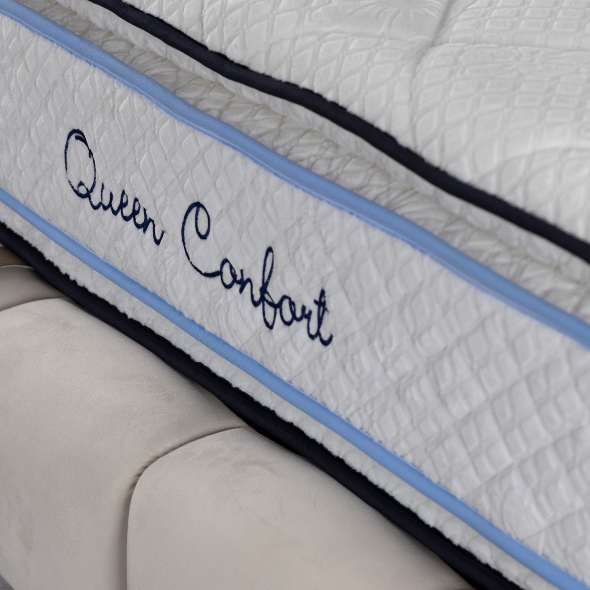 Matelas Queen Confort Angels Mattress - Double Surmatelas, Confort 5 Zones, Double Face, Épaisseur 34 cm