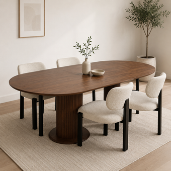 Table à Manger  – Avec double Rallonge – 170 à 240 cm