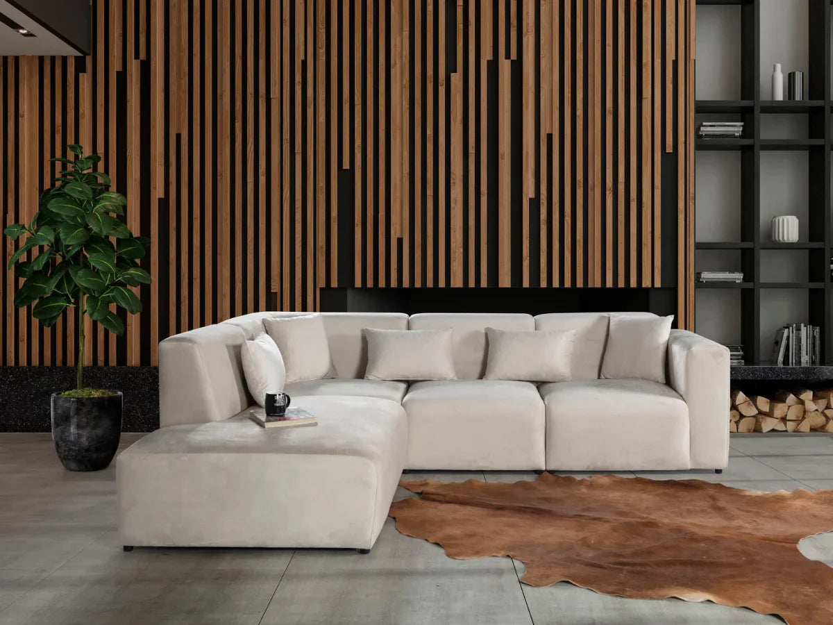 CANAPÉ D'ANGLE MONTBLANC - COCOONING ET DESIGN RAFFINÉ
