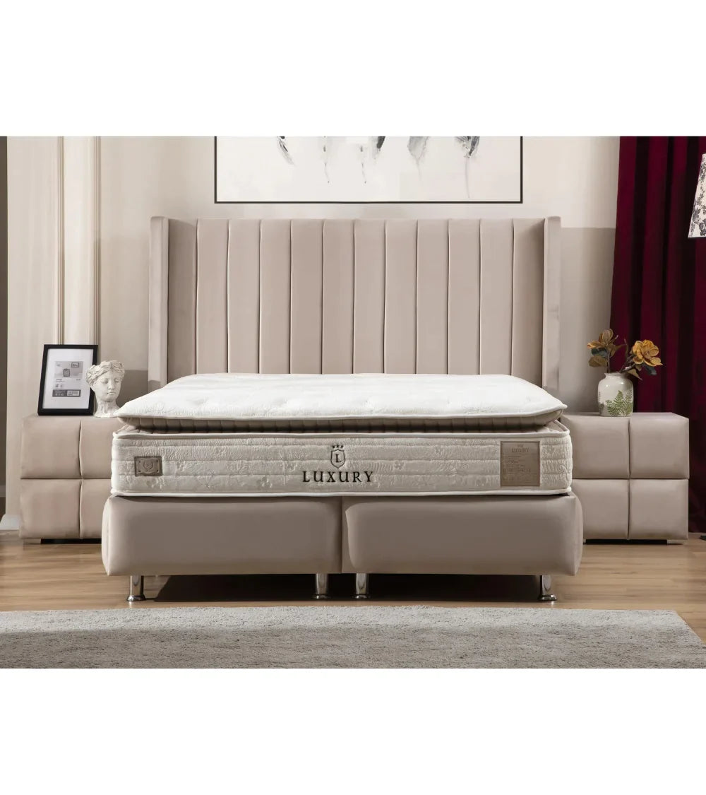 CADRE DE LIT TOKYO BEIGE 140 cm main image 0