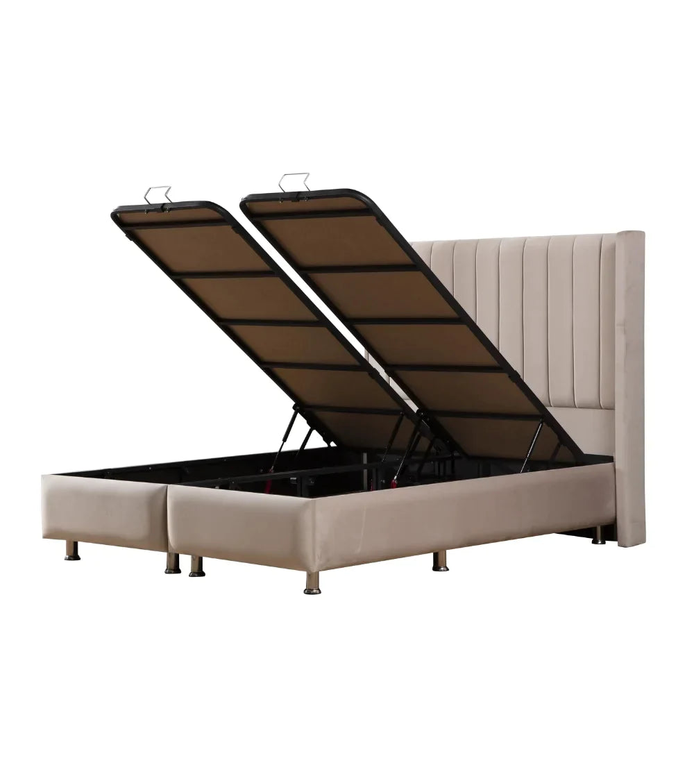 CADRE DE LIT TOKYO BEIGE 140 cm main image 1